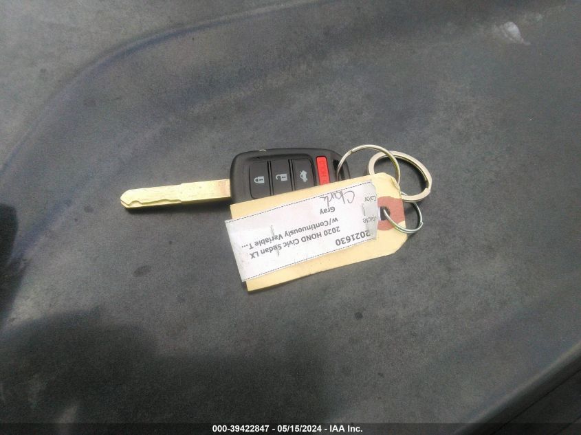 2020 Honda Civic Lx VIN: 2HGFC2F66LH513330 Lot: 39422847