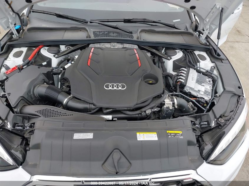 2024 Audi S5 Cabriolet Premium Tfsi Quattro Tiptronic VIN: WAU24GF57RN000650 Lot: 39422887