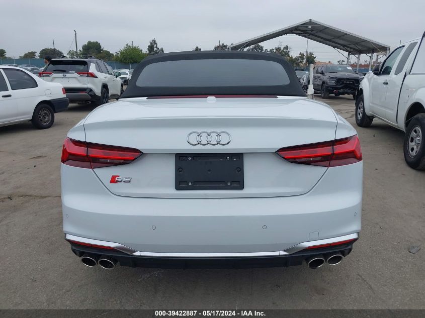 2024 Audi S5 Cabriolet Premium Tfsi Quattro Tiptronic VIN: WAU24GF57RN000650 Lot: 39422887