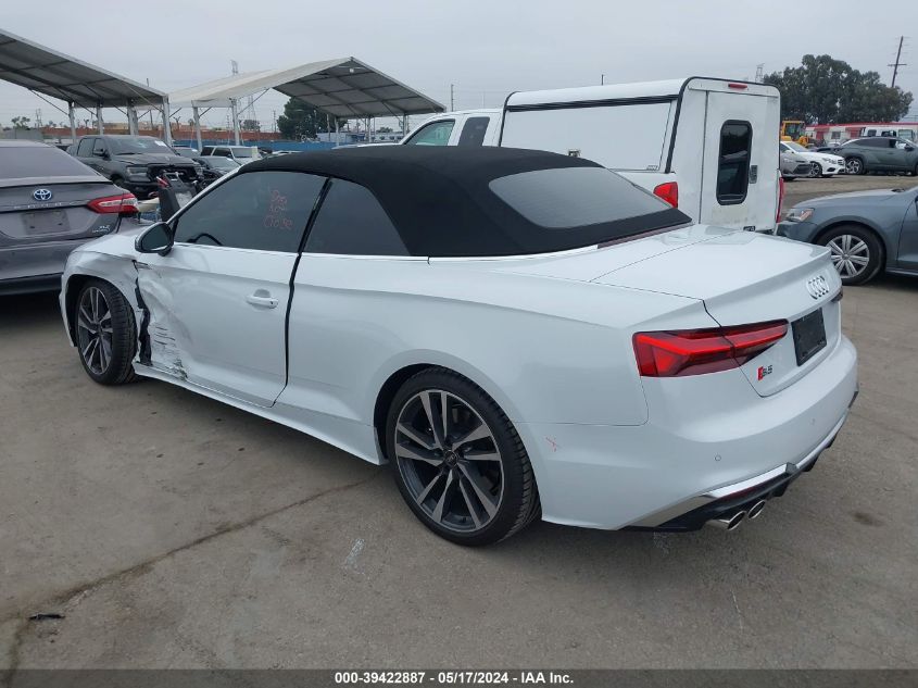 2024 Audi S5 Cabriolet Premium Tfsi Quattro Tiptronic VIN: WAU24GF57RN000650 Lot: 39422887