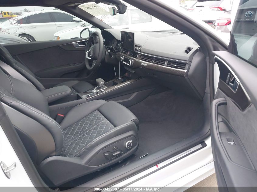 2024 Audi S5 Cabriolet Premium Tfsi Quattro Tiptronic VIN: WAU24GF57RN000650 Lot: 39422887