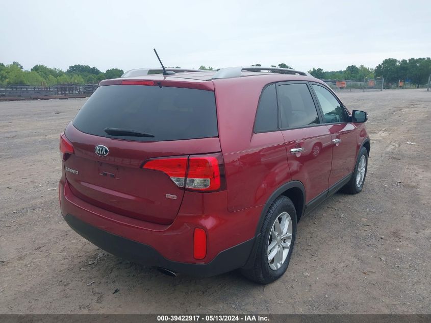 2015 Kia Sorento Lx VIN: 5XYKT4A66FG645152 Lot: 39422917