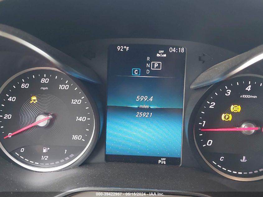 2020 Mercedes-Benz Glc 300 VIN: WDC0G8DB7LF702270 Lot: 39422957