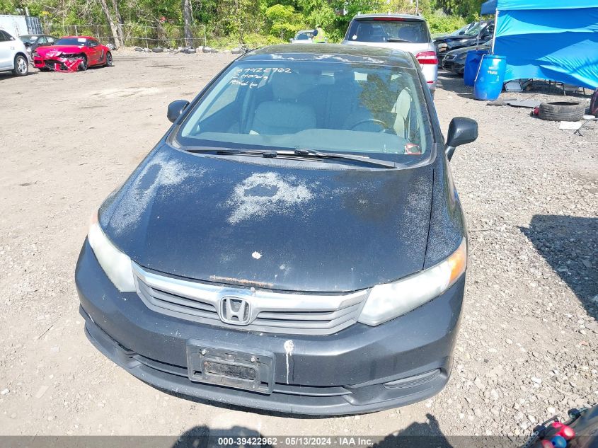 2012 Honda Civic Ex-L VIN: 2HGFB2F99CH505168 Lot: 39422962