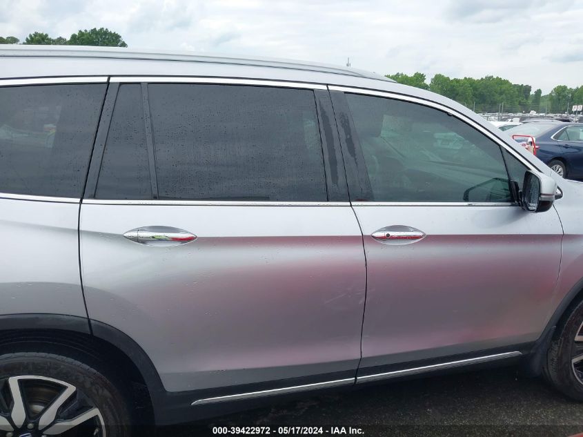 2019 Honda Pilot Touring VIN: 5FNYF5H90KB005656 Lot: 39422972