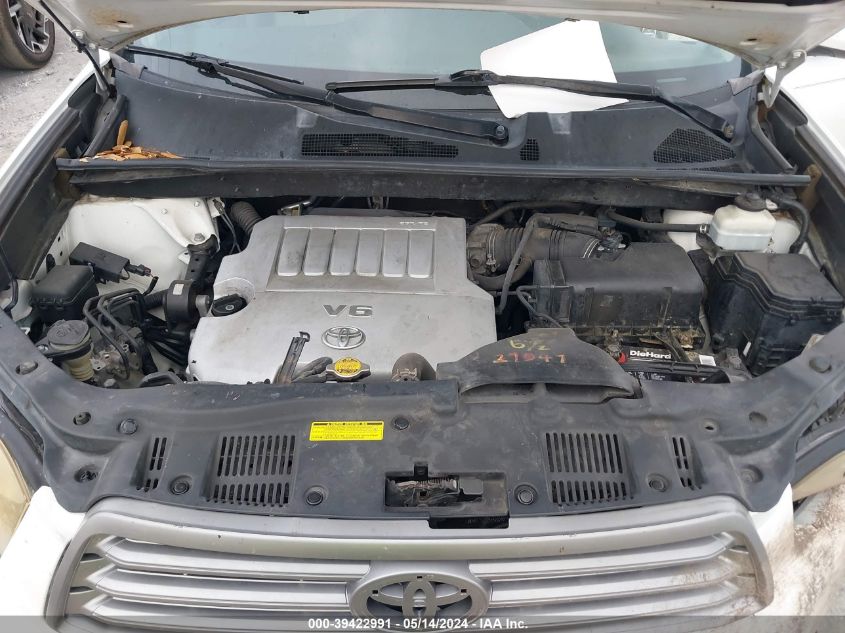 2010 Toyota Highlander Se V6 VIN: 5TDJK3EH1AS012736 Lot: 39422991