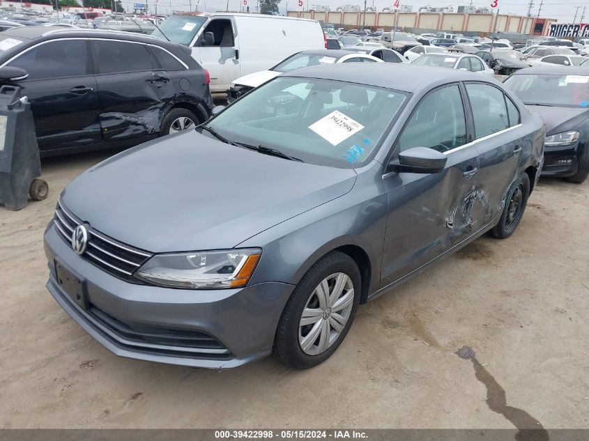 2017 Volkswagen Jetta 1.4T S VIN: 3VW2B7AJ6HM343310 Lot: 39422998