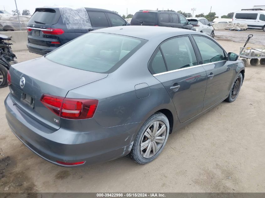 2017 Volkswagen Jetta 1.4T S VIN: 3VW2B7AJ6HM343310 Lot: 39422998