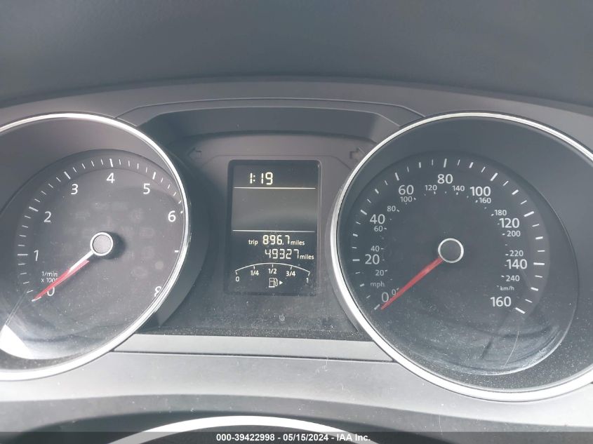 2017 Volkswagen Jetta 1.4T S VIN: 3VW2B7AJ6HM343310 Lot: 39422998