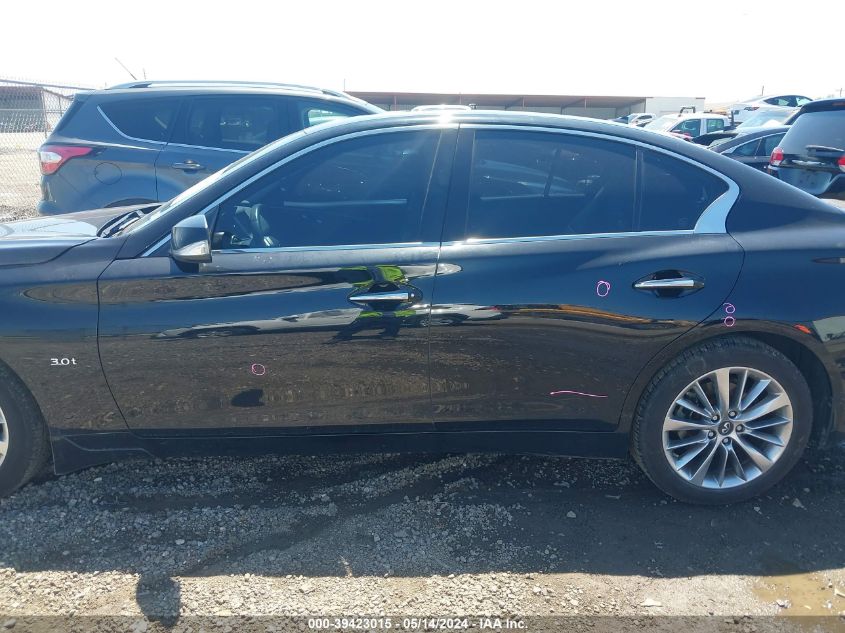 2018 Infiniti Q50 3.0T Luxe VIN: JN1EV7AP7JM357684 Lot: 39423015