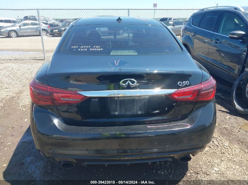 2018 Infiniti Q50 3.0T Luxe VIN: JN1EV7AP7JM357684 Lot: 39423015