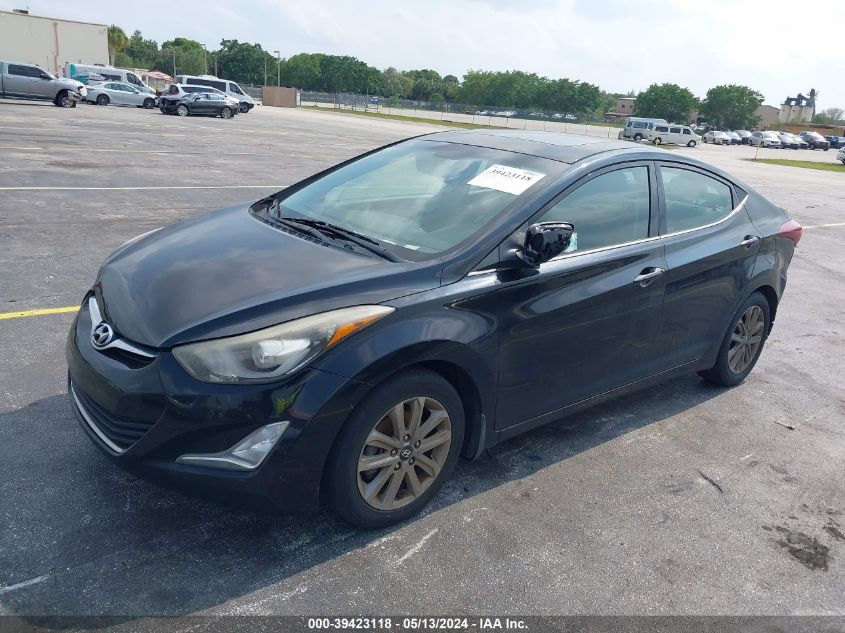 2015 Hyundai Elantra Se VIN: KMHDH4AEXFU298744 Lot: 39423118