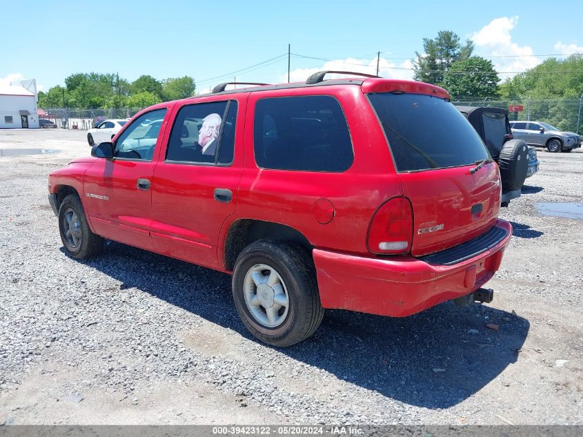 2000 Dodge Durango VIN: 1B4HR28Y0YF161064 Lot: 39423122