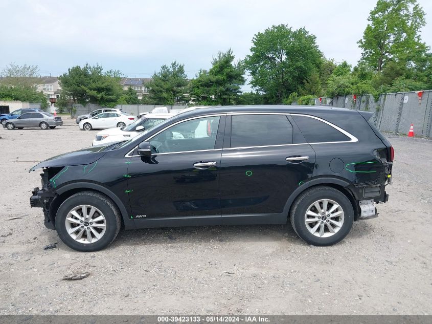2019 Kia Sorento 2.4L Lx VIN: 5XYPGDA3XKG444090 Lot: 39423133