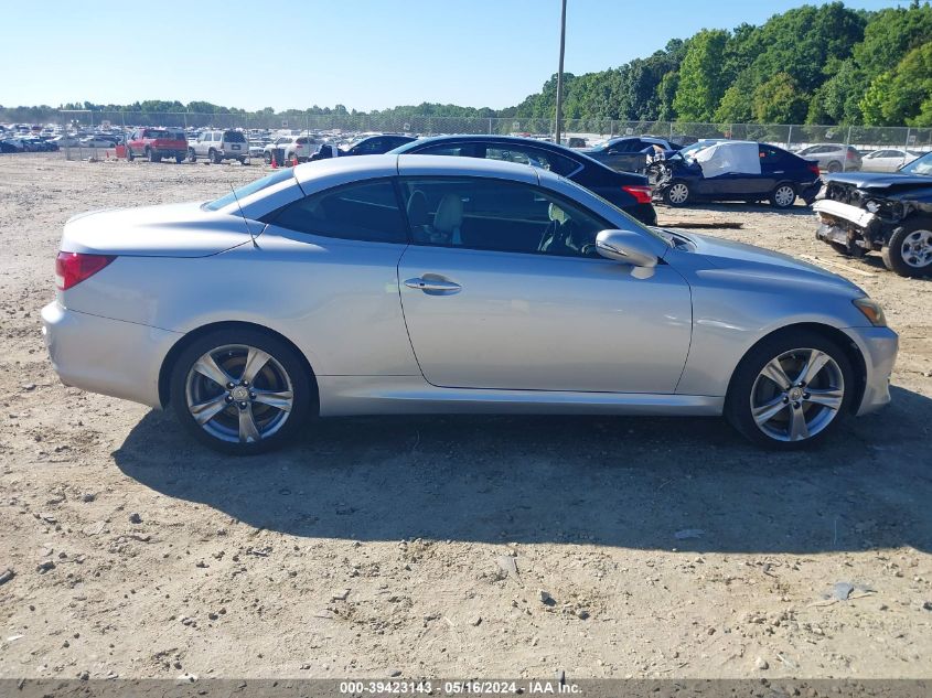 2012 Lexus Is 350 VIN: JTHFE2C20C2508707 Lot: 39423143