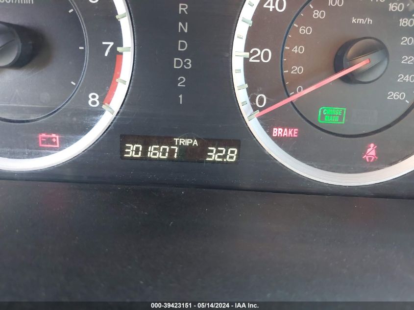 2009 Honda Accord 2.4 Ex-L VIN: 1HGCP268X9A033145 Lot: 39423151