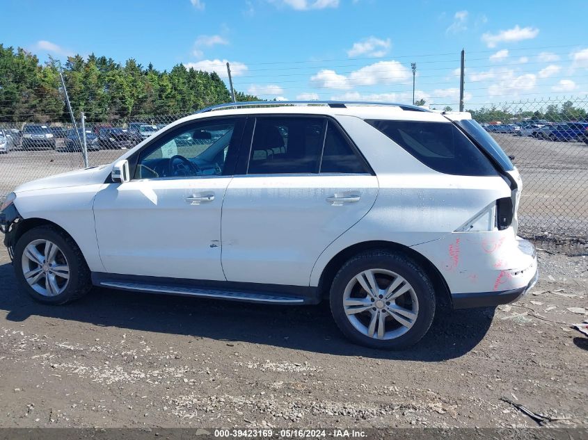 2014 Mercedes-Benz Ml 350 Bluetec 4Matic VIN: 4JGDA2EB3EA344052 Lot: 39423169