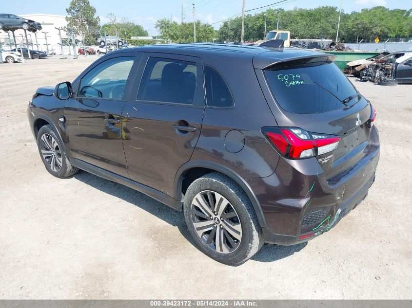 2020 Mitsubishi Outlander Sport 2.0 Es VIN: JA4AP3AU1LU019747 Lot: 39423172