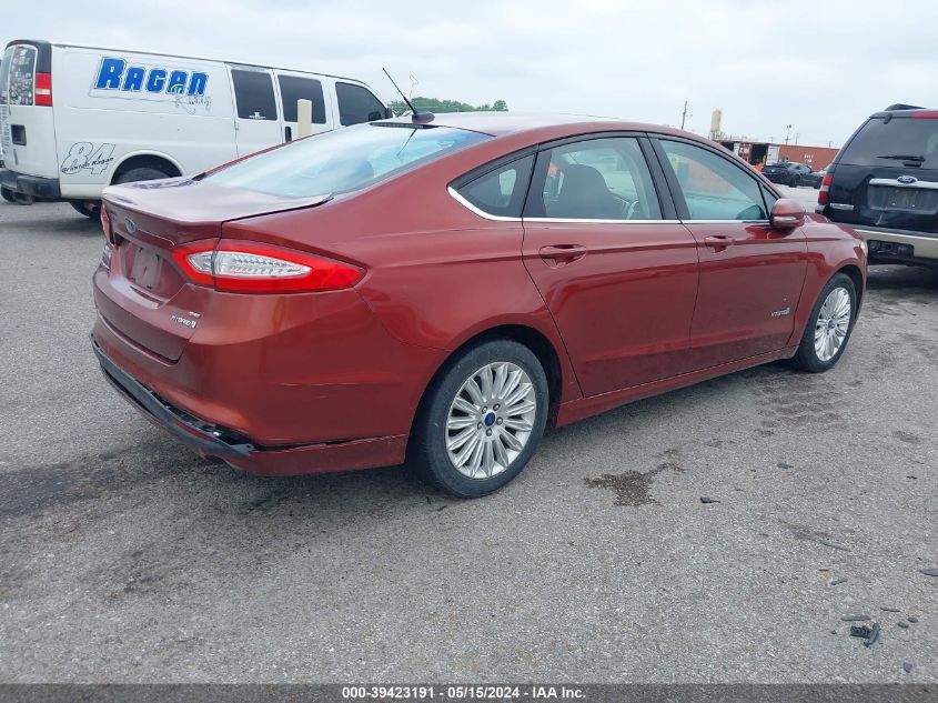 2014 Ford Fusion Hybrid Se VIN: 3FA6P0LU8ER376415 Lot: 39423191