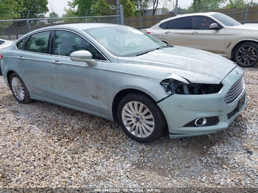 2014 Ford Fusion Energi Titanium VIN: 3FA6P0SU9ER122679 Lot: 39423222