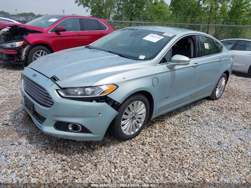 2014 Ford Fusion Energi Titanium VIN: 3FA6P0SU9ER122679 Lot: 39423222