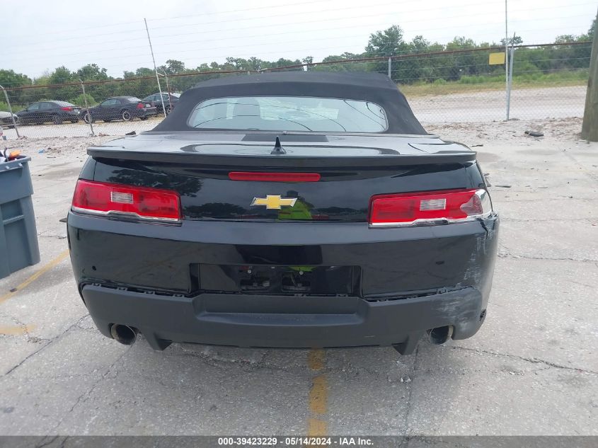 2015 Chevrolet Camaro 1Lt VIN: 2G1FD3D32F9134388 Lot: 39423229