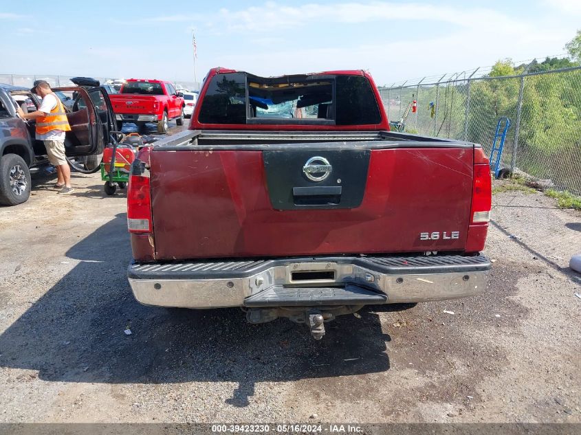 2005 Nissan Titan Le VIN: 1N6AA07A05N515961 Lot: 39423230