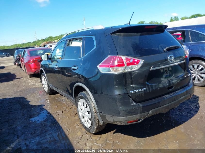 2016 Nissan Rogue S VIN: JN8AT2MV6GW136304 Lot: 39423256