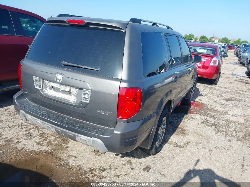 2004 Honda Pilot Ex VIN: 2HKYF18694H615154 Lot: 39423268