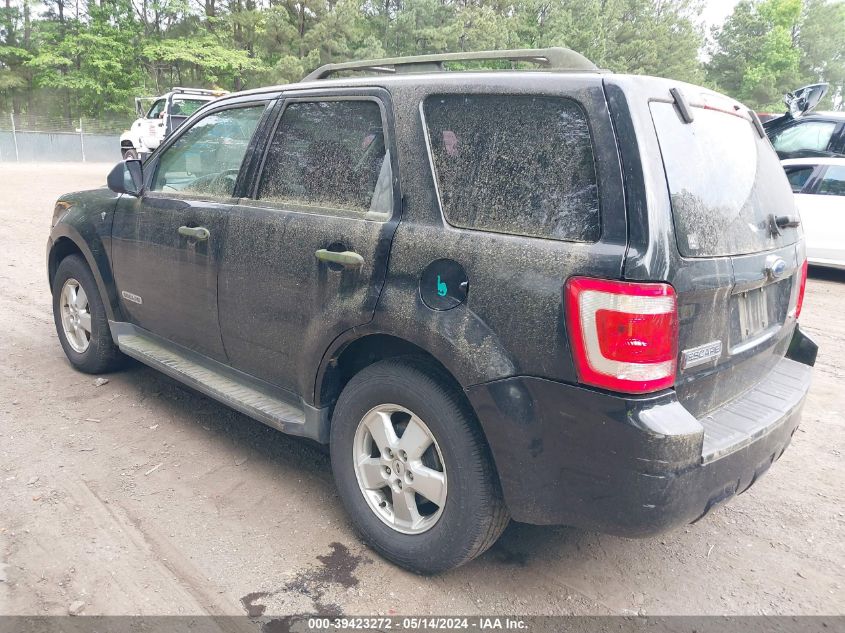 2008 Ford Escape Xlt VIN: 1FMCU93158KA49572 Lot: 39423272