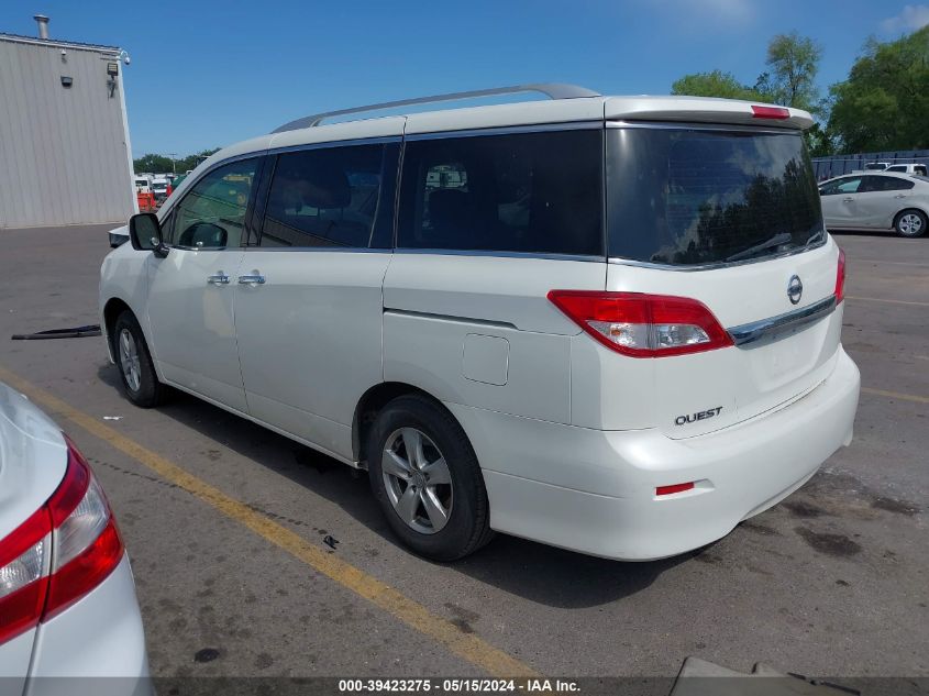 2017 Nissan Quest S/Sv/Sl/Platinum VIN: JN8AE2KP8H9168041 Lot: 39423275