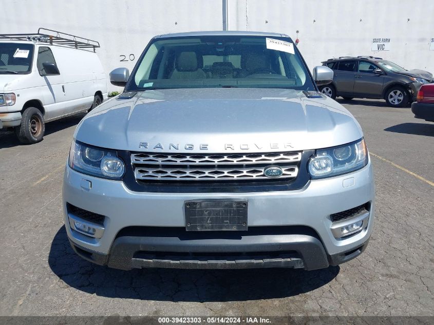 2015 Land Rover Range Rover Sport 3.0L V6 Supercharged Hse VIN: SALWR2VF8FA629588 Lot: 39423303