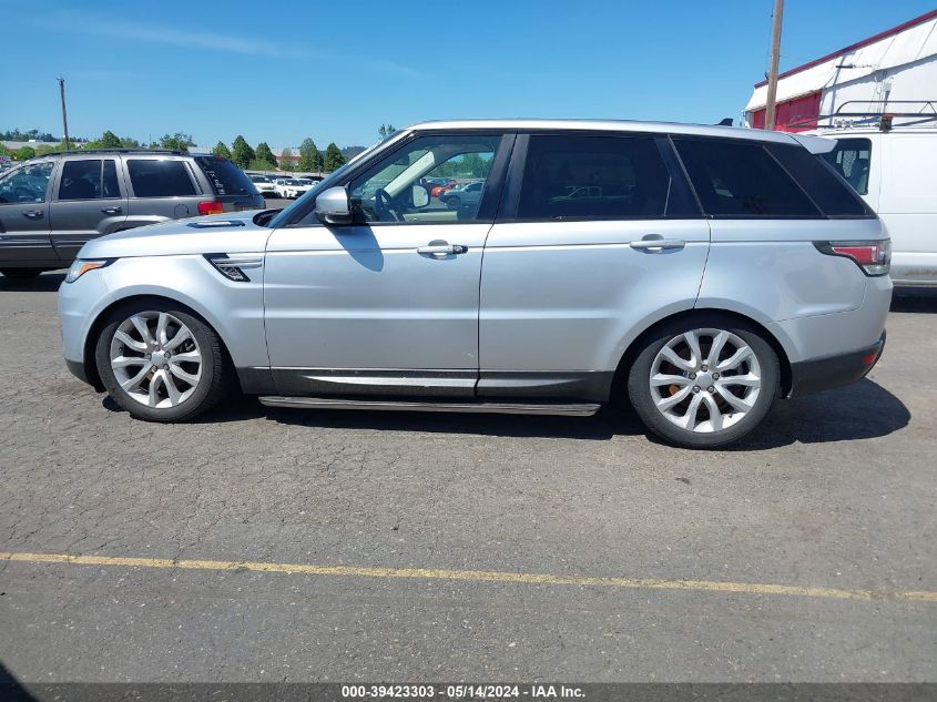 2015 Land Rover Range Rover Sport 3.0L V6 Supercharged Hse VIN: SALWR2VF8FA629588 Lot: 39423303