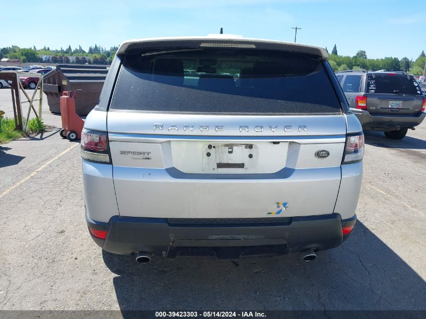 2015 Land Rover Range Rover Sport 3.0L V6 Supercharged Hse VIN: SALWR2VF8FA629588 Lot: 39423303