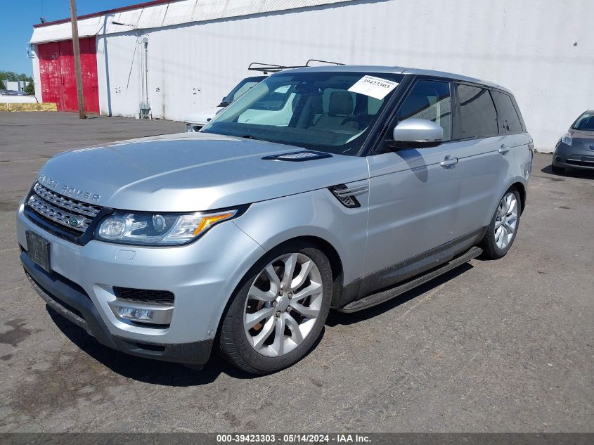 2015 Land Rover Range Rover Sport 3.0L V6 Supercharged Hse VIN: SALWR2VF8FA629588 Lot: 39423303