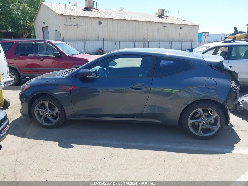 2019 Hyundai Veloster 2.0 VIN: KMHTG6AF9KU009530 Lot: 39423312