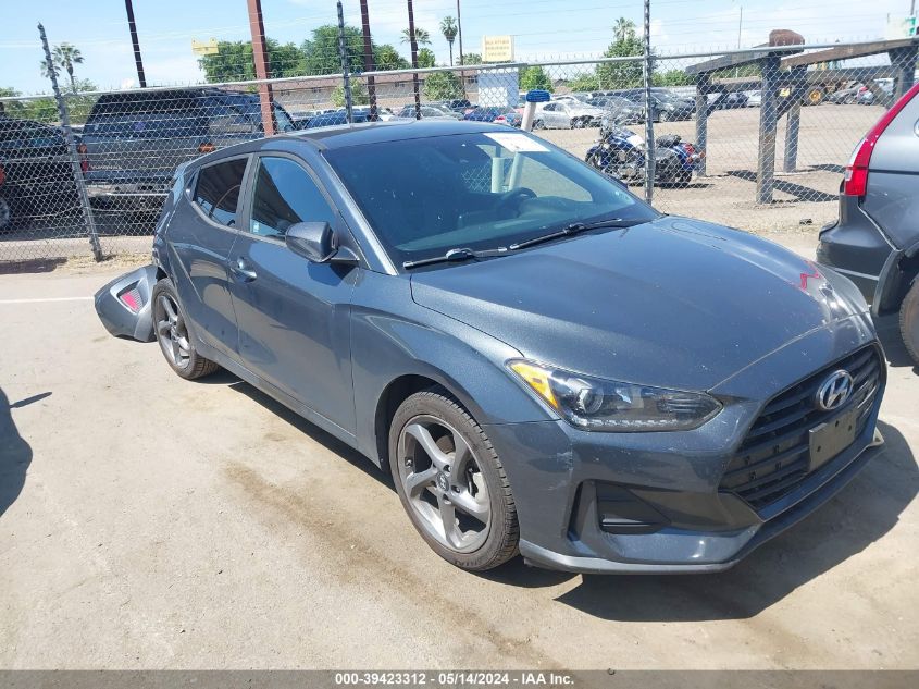 2019 Hyundai Veloster 2.0 VIN: KMHTG6AF9KU009530 Lot: 39423312