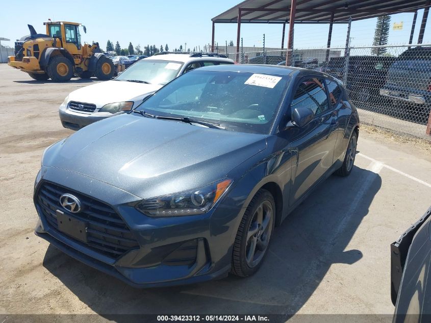 2019 Hyundai Veloster 2.0 VIN: KMHTG6AF9KU009530 Lot: 39423312