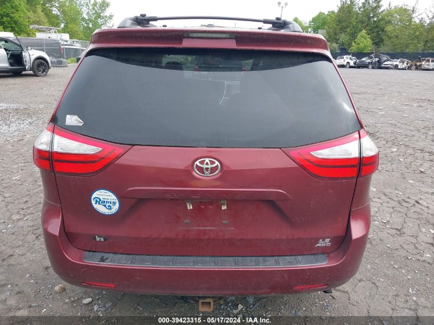 2016 Toyota Sienna Le 7 Passenger VIN: 5TDJK3DC3GS134559 Lot: 39423315