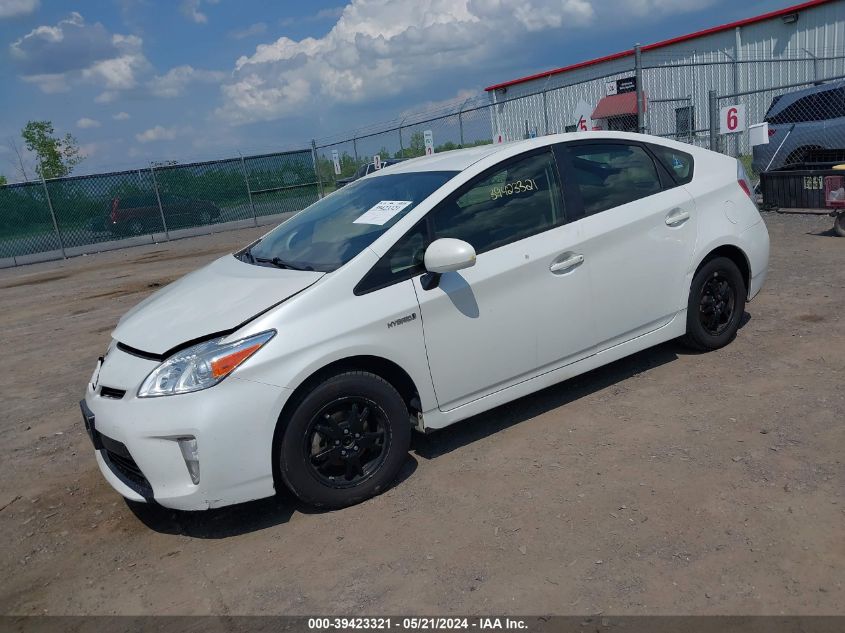 2014 Toyota Prius Two VIN: JTDKN3DU1E0389845 Lot: 39423321