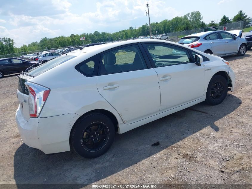 2014 Toyota Prius Two VIN: JTDKN3DU1E0389845 Lot: 39423321