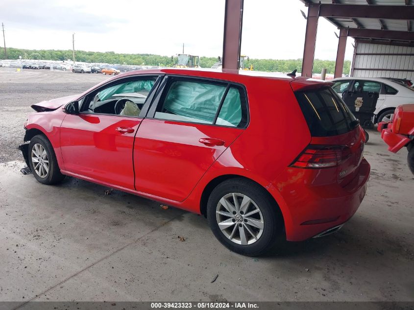 2018 Volkswagen Golf Tsi S/Tsi Se VIN: 3VWG17AU9JM276372 Lot: 39423323