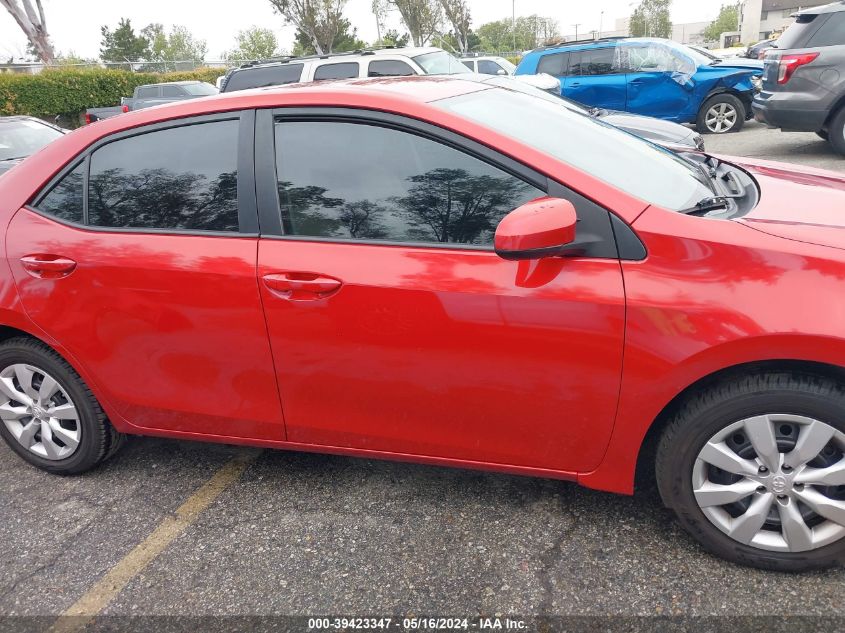2015 Toyota Corolla Le VIN: 5YFBURHE9FP272563 Lot: 39423347