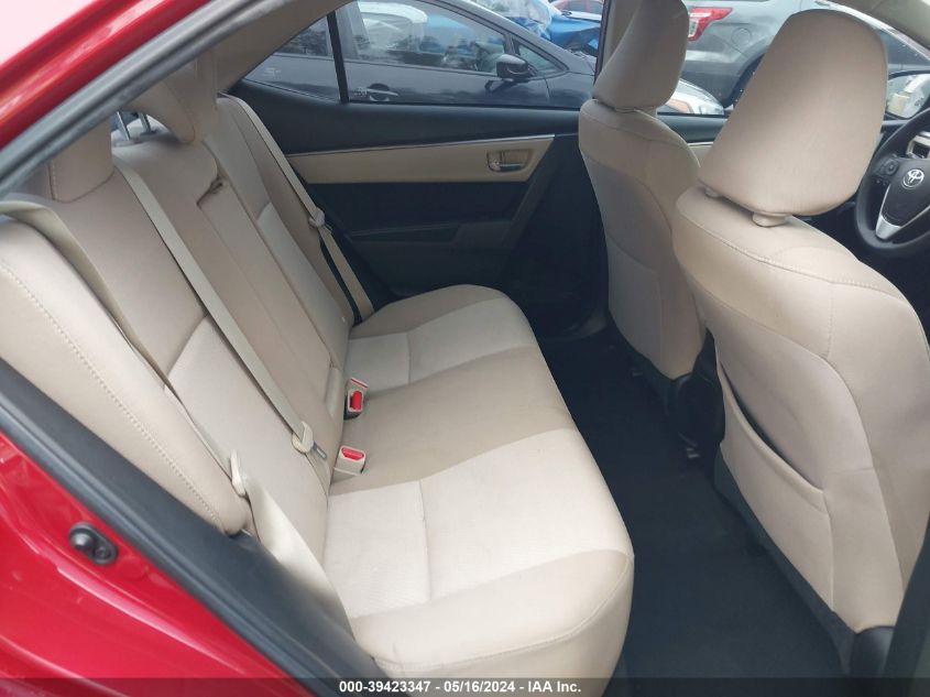 2015 Toyota Corolla Le VIN: 5YFBURHE9FP272563 Lot: 39423347