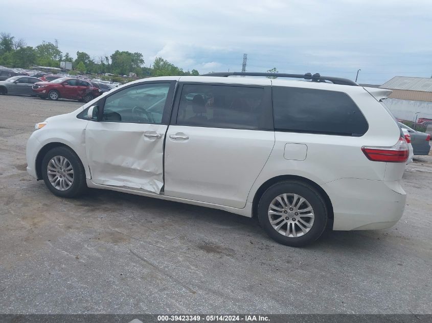 2017 Toyota Sienna Xle 8 Passenger VIN: 5TDYZ3DC0HS851965 Lot: 39423349