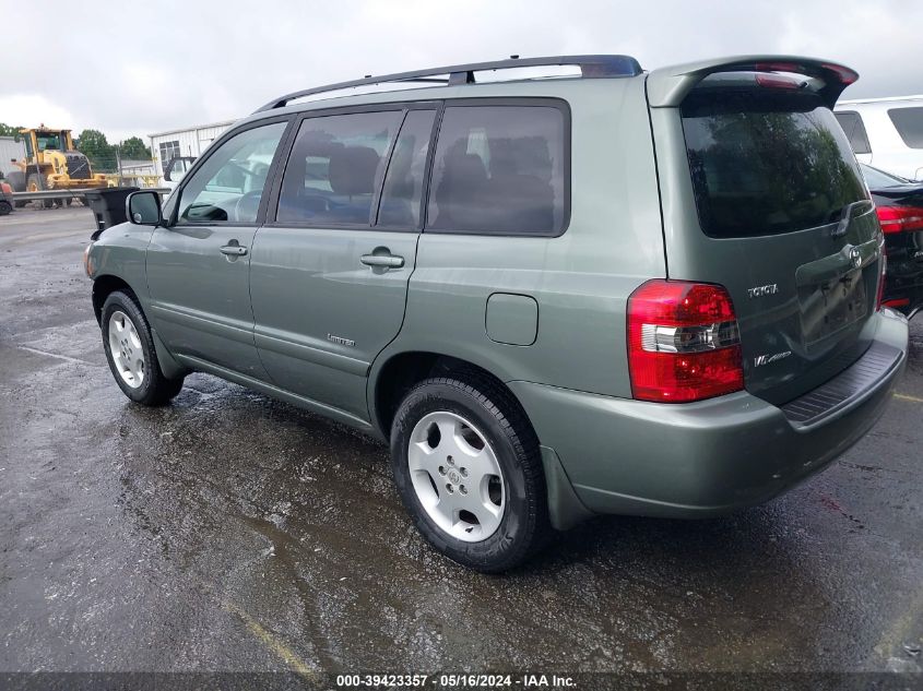 2007 Toyota Highlander Limited V6 VIN: JTEEP21A470226939 Lot: 39423357