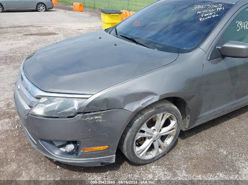 2012 Ford Fusion Se VIN: 3FAHP0HA9CR186594 Lot: 39423365