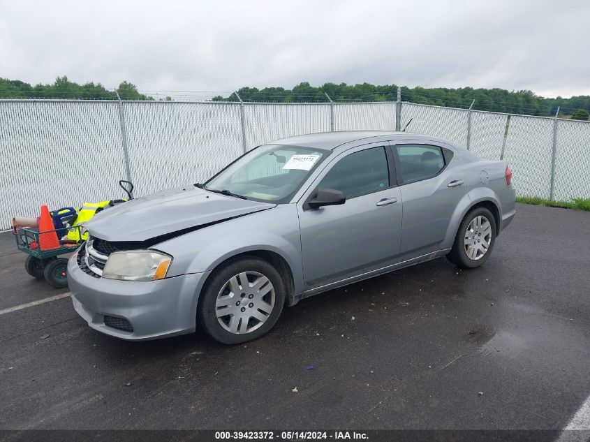 2014 Dodge Avenger Se VIN: 1C3CDZAB0EN145883 Lot: 39423372