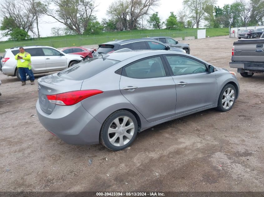 2013 Hyundai Elantra Limited VIN: KMHDH4AE3DU520229 Lot: 39423394