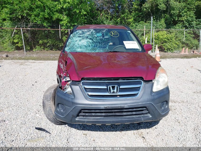 2006 Honda Cr-V Ex VIN: SHSRD78806U405552 Lot: 39423439